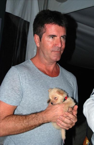 Simon Cowell with old flames Sinitta and Jackie St Clair in Barbados
